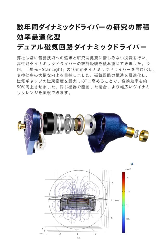 水月雨 Moondrop 星光 ‐ Star Light USB-C Type-C カナル型 イヤホン HiFi