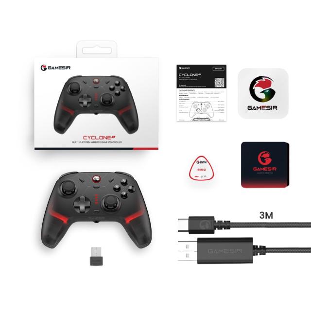 GameSir Cyclone2 TMR コントローラー 1000HZのポーリングレートゲームパッド ホールトリガー／マイクロトリガー付きのコントローラー pc_5