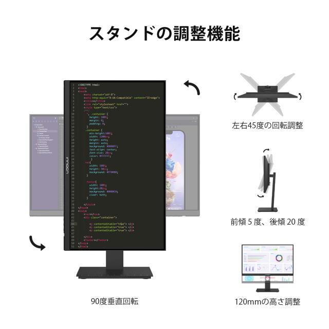 NNOCN 100Hz 24インチ モニター フルHD Type-C NNOCN 100Hz 24インチ モニター フルHD Type-C NNOCN 100Hz 24