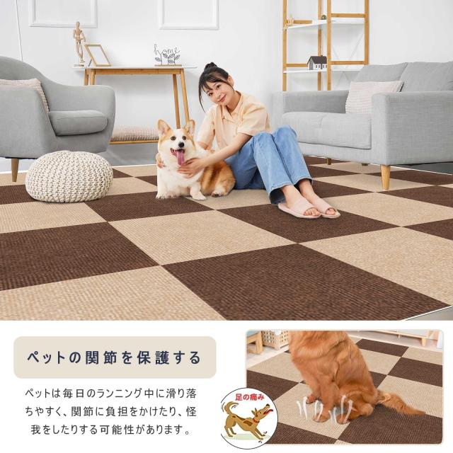Amazon 限定ブランド】 VOTUDX ジョイントマット大判 吸着 タイル