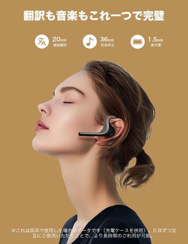 Timekettle W4 Pro イヤホン翻訳機 AI通訳機 通話翻訳 動画翻訳