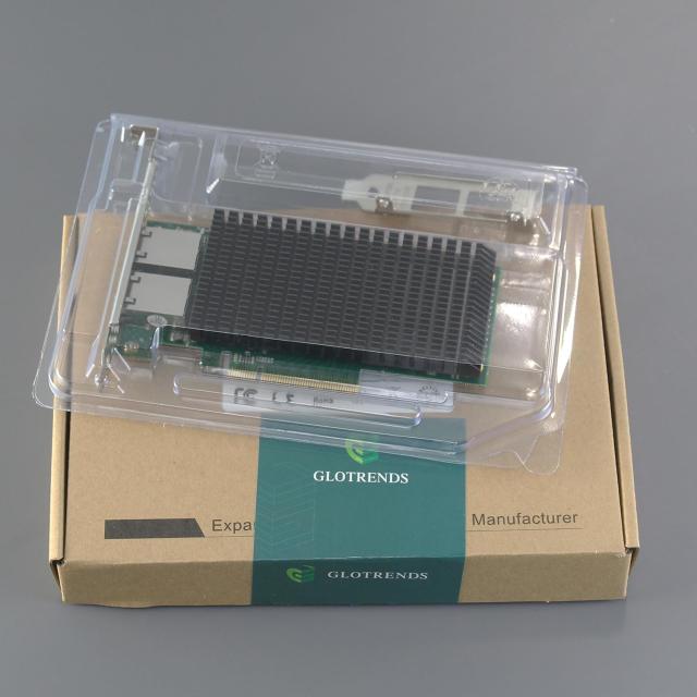 GLOTRENDS ST7318 2ポート 10Gb PCI-E LANカード、RJ45ポート、PCIe 2.1 X8インターフェイス、Intel X540-AT2チップ搭載、Windows Server_8