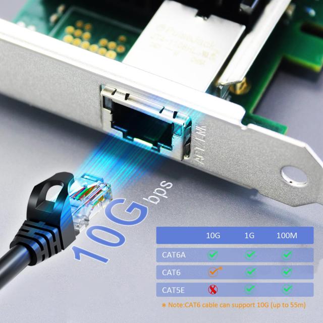 GLOTRENDS ST7215 10Gb RJ45 LAN カード、Intel X540 コントローラ、PCIE 2.1 X8 インターフェース、Mac OS非対応_2