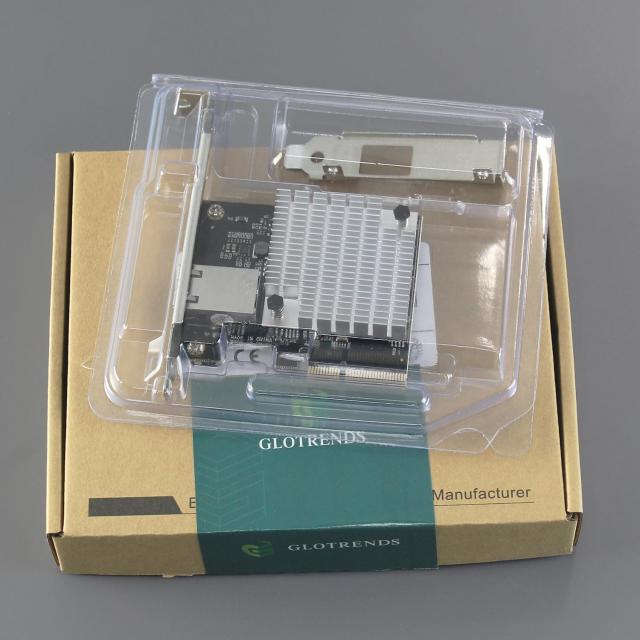 GLOTRENDS ST7357 10Gb RJ45 LAN カード、Marvell AQtion AQC107 コントローラ、PCIE 3.0 X4 インターフェース、MAC OS/Windows/Linux/ES_8
