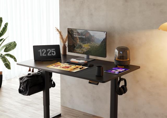 Claiks 昇降デスク 大きめ 電動 パソコンデスク 昇降式 スタンディング