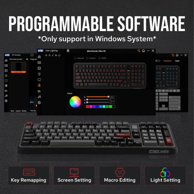 2024新登場】MechLands Vibe99 ワイヤレスゲーミングキーボード 1.06