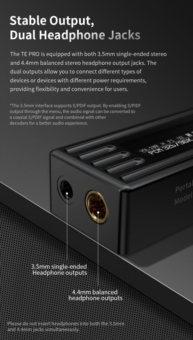 TRN TE Pro 小型アンプ DAC スマホ AMP 【ハイレゾ対応】 32bit/768kHz DSD256 チップCS43198 イヤホンアンプ ポータブル ヘッドホンアン_3