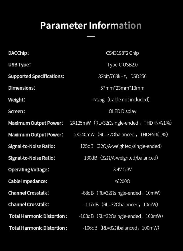 TRN TE Pro 小型アンプ DAC スマホ AMP 【ハイレゾ対応】 32bit/768kHz DSD256 チップCS43198 イヤホンアンプ ポータブル ヘッドホンアン_8
