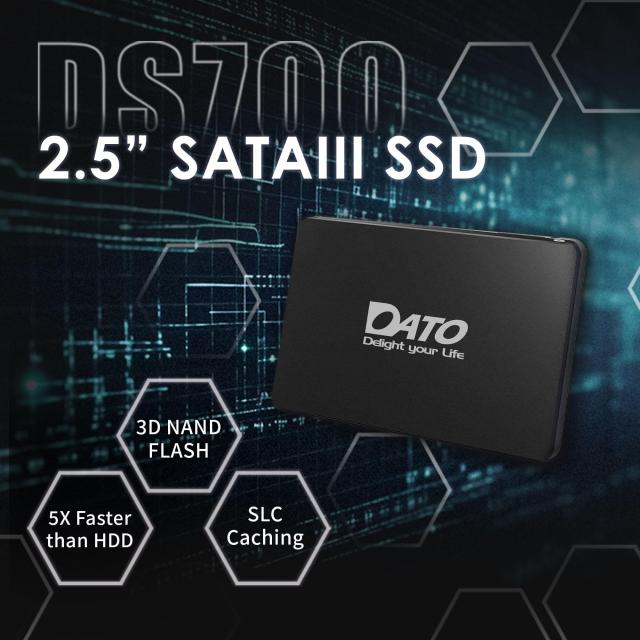 DATO 512GB SSD 2.5 インチ SATA3 6Gb/s SSD 内蔵ソリッドステートドライブ, 3D NAND, SLC Cache,最大535/500 MB/sノートパソコン/デスク_1