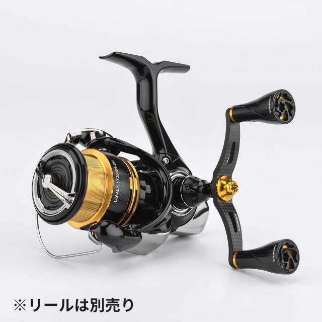 ゴメクサス FY82 リールハンドル カーボン製 ダイワ (Daiwa) スピニングリール対応 リール ダブルハンドル 月下美人 カルディア エメラルの通販は