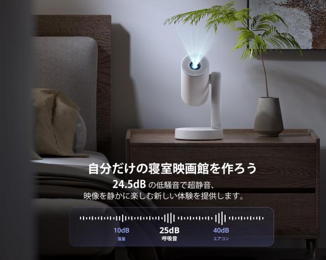 Netflix公式ライセンス・自動台形補正】ETOE プロジェクター Android