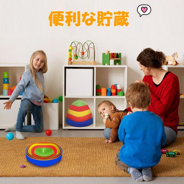 JoyRapt バランスストーン 10個セット 平均台 子供用 滑り止め付き