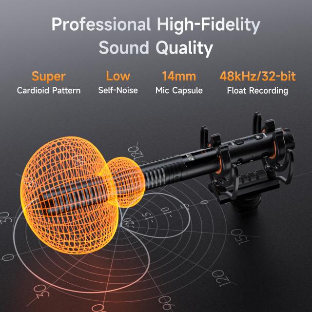 comica VM40 ワイヤレスガンマイク【32BIT内部収録】 こんなのあり!?32bitで内部収録できるショットガンマイク COMICA VM40