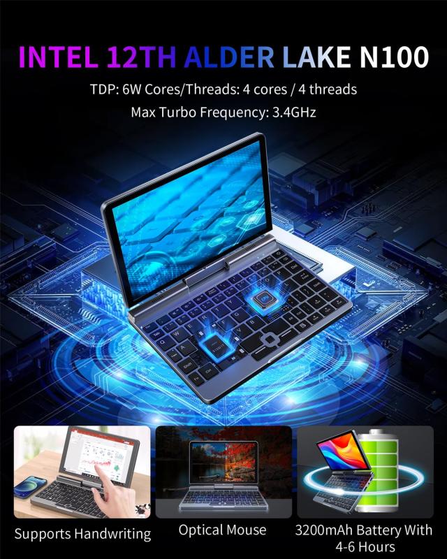 日本語キーボード搭載 コンパクトノートPC 8インチ ミニノートパソコン 日本語キーボード・日本語システム搭載