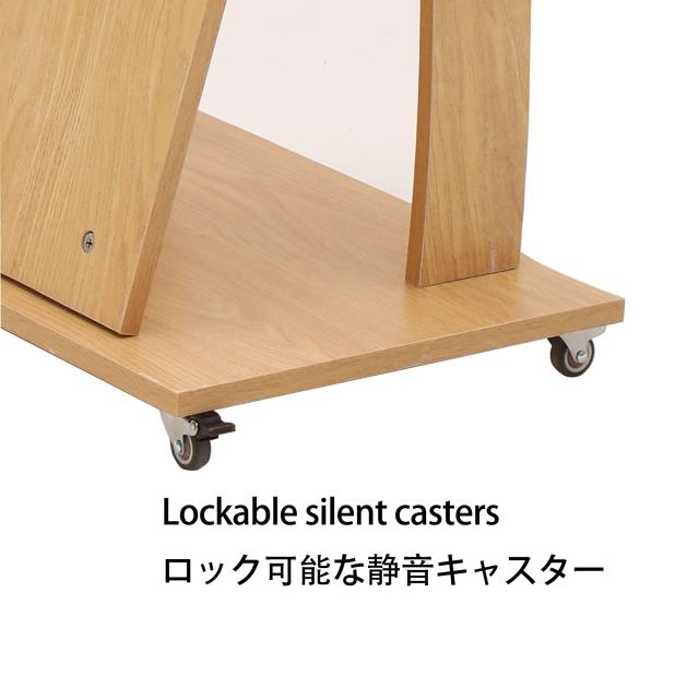 演台 演説台 司会台 キャスター付き、教会/教室用モバイル演台