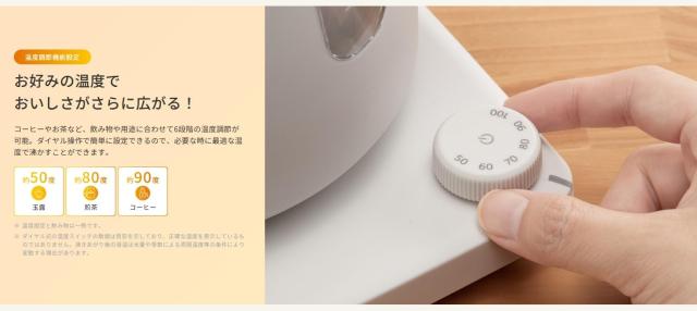 タイガー魔法瓶(TIGER) 電気ケトル 温度調節機能付き 湯沸かし コーヒードリップ 1.0L 転倒お湯漏れ防止 カラだき防止 蒸気レス ホワイト