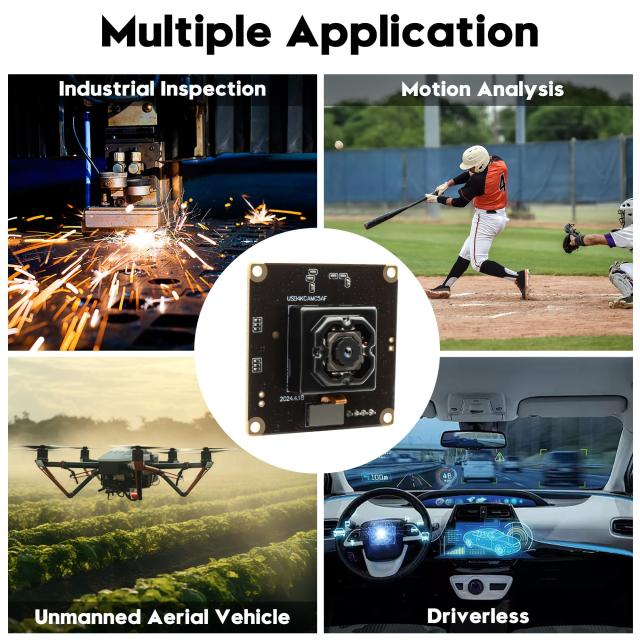 ELP USB カメラ 手ぶれ補正 オートフォーカス USB カメラモジュール 4K 車両カメラ IBIS 安定化 11MP USB カメラ 90 度歪みなしレンズ付の通販は