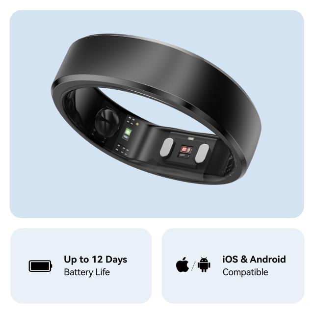 RingConn Gen 2 スマートリング｜アプリ購読不要、まずサイジングキットでサイズ確認、バッテリー持続最長12日、睡眠・心拍・ストレス・_5