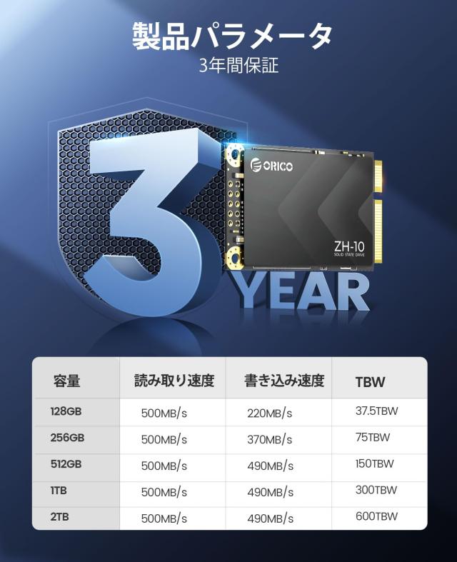 ORICO 2TB mSATA SSD【業界新登場】SATA III、5Gbps ORICO 2TB mSATA SSD【業界新登場】SATA III、5Gbps 3D NAND内蔵