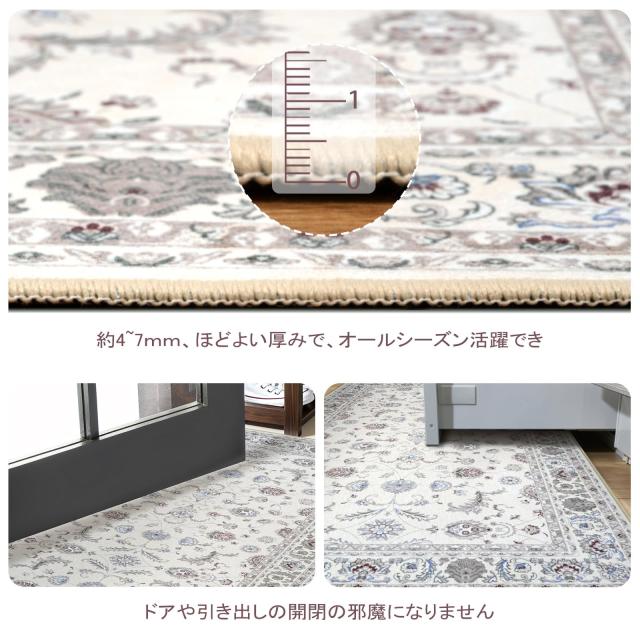 HAOCOO カーペット 200х300cm 4畳 滑り止め ホットカーペット対応