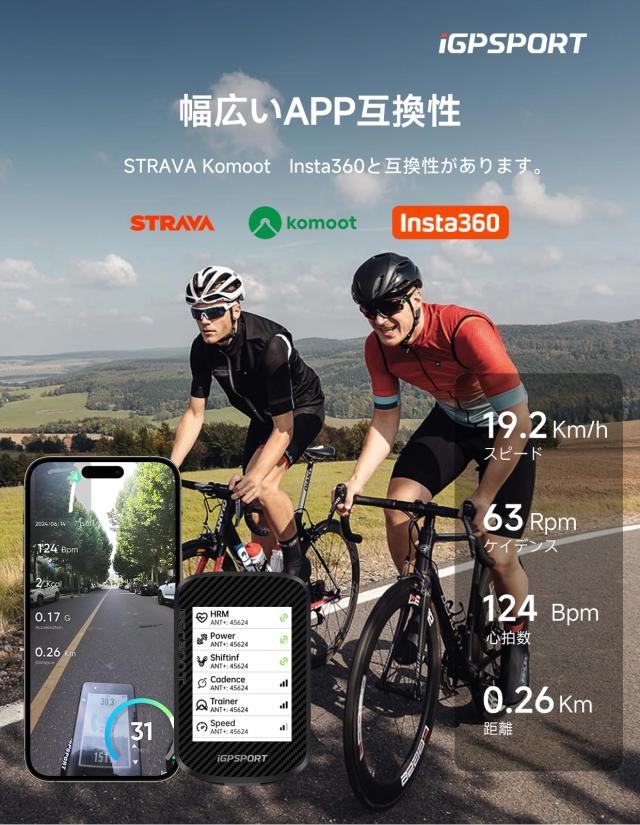 iGPSPORT BSC300T サイクルコンピュータ サイコン タッチスクリーン