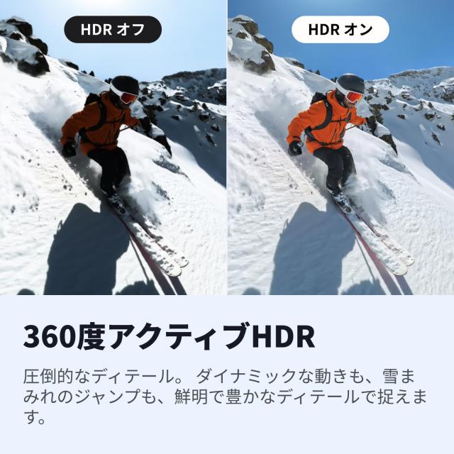 Insta360 X4-8K防水360度アクションカメラ、ウェアラブルカメラ、4K広角ビデオカメラ、見えない自撮り棒効果、着脱式レンズガード、135分_5