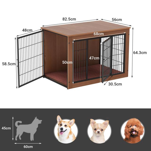Alebert｢アレベルト｣ 犬 ケージ ペットケージ 木製 犬サークル 大中型 