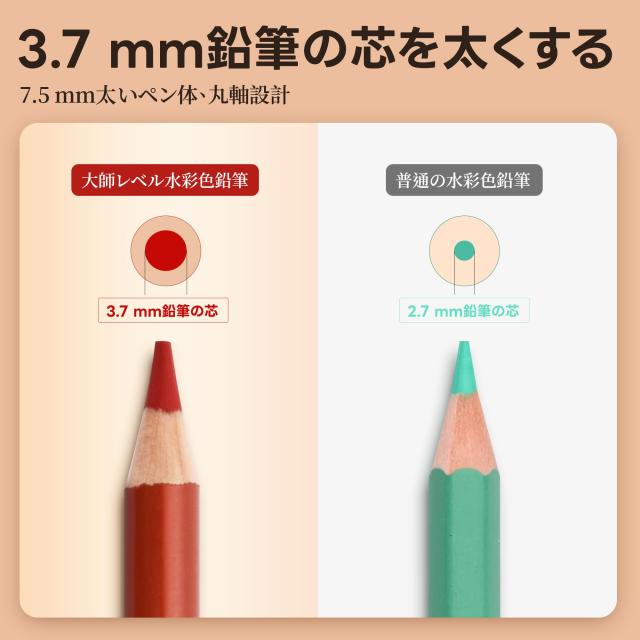 Marco水溶性色鉛筆 72色セット水彩色鉛筆 高級水性色鉛筆 大師レベル