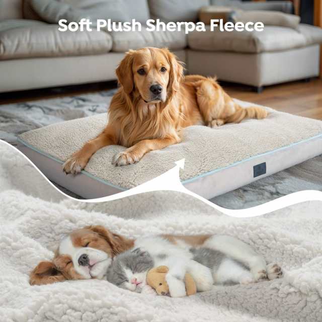 Veehoo 犬ベッド 冬暖かい犬用ベッド防寒用ペットベッド冬ペットクッション ペットベッド ペットソファーベッド ペットマット 犬クッショの通販は