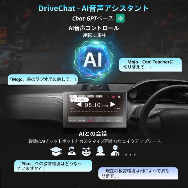P9 9 インチ アンドロイドナビ 4G LTE、RevcarX ワイヤレス