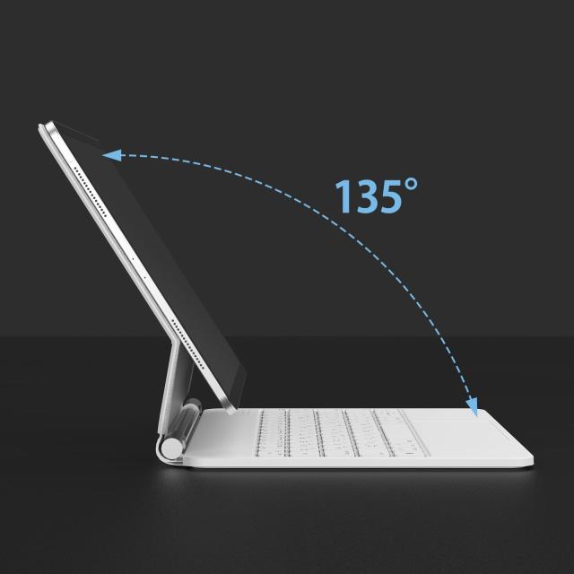 WOTOWEL iPadマジックキーボード 2024 iPad Pro 11 インチ(M4) モデル番号（A2836 A2837 A3006）日本語配列 高精度トラックパッド付き シ_5