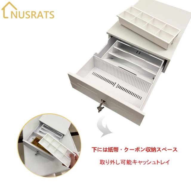 NUSRATS キャッシュドロア 小型 手動式 キャッシュドロアー 紙幣3種