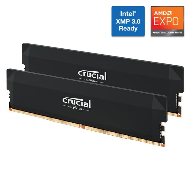 Crucial(クルーシャル) PRO (マイクロン製) デスクトップ用メモリ 16GB×2枚 DDR5-6400 オーバークロック CP2K16G64C38U5B 【国内正規代