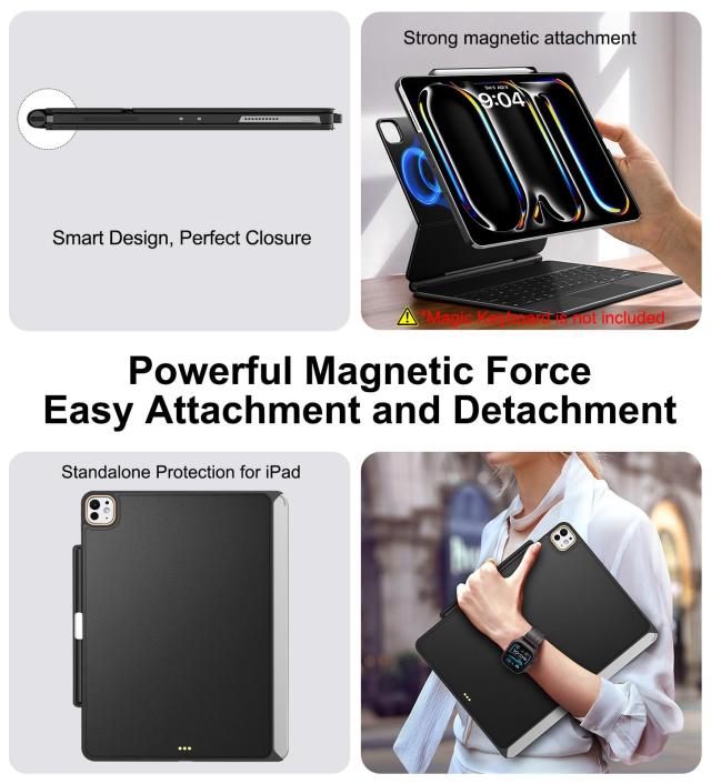 Matekxy iPad Pro 13インチ ケース M4 2024専用 マジックキーボードに
