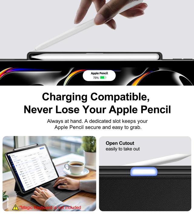 Matekxy iPad Pro 13インチ ケース M4 2024専用 マジックキーボードに