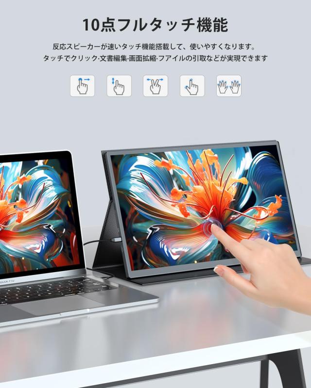 モバイルモニター 18.5インチ タッチパネル EVICIV 120Hz