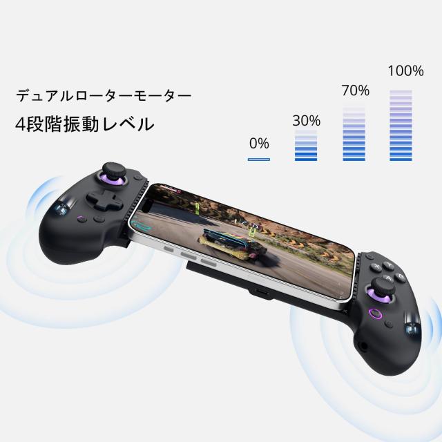 abxylute S9 プロゲーマー向け フルサイズゲームパッド 対応iPhone15/16 Serie用・iPad Mini 6/7・Android、タブレット| USB-C 高速接続_5