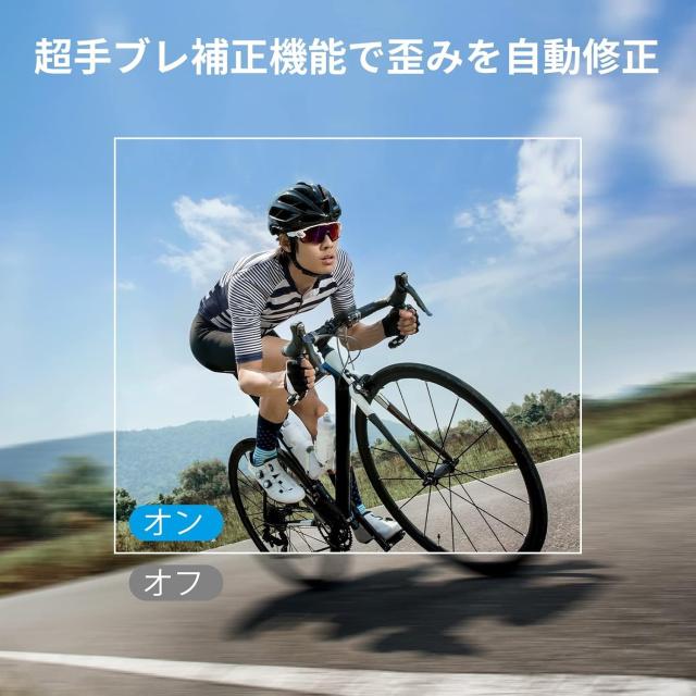 AKASO アクションカメラ 4K 20MP解像度 タッチパネル式 デュアルカメラ 128GB SDカート付属 40M防水 水中カメラ EIS手ぶれ補正 外部マイ_4