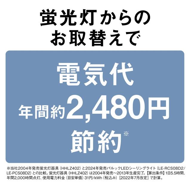 パナソニック パルックLEDシーリングライト ~６畳 工事不要 簡単取り付け LE-RCS06D2_9