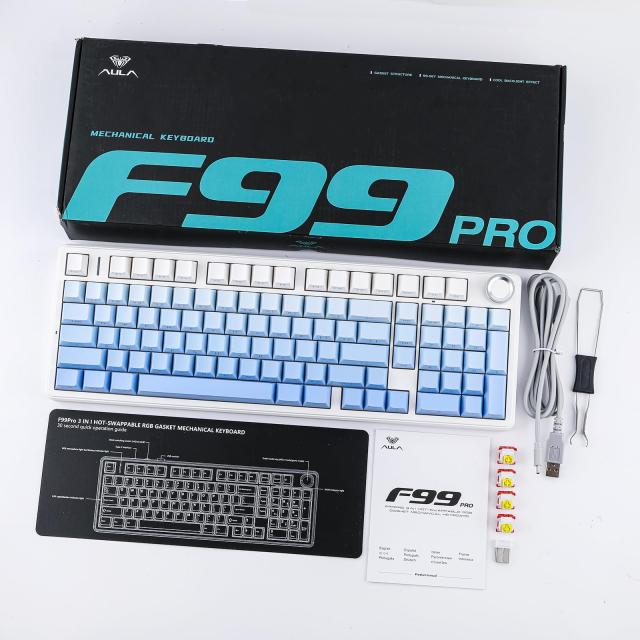 EPOMAKER X AULA F99 PRO ワイヤレスゲーミングキーボード ホット