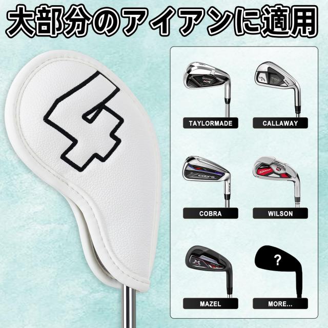 【特価商品】ゴルフアイアンカバー マグネット ウェッジカバー クラブヘッドカバー ゴルフアイアンカバー マグネット ウェッジカバー クラブヘッドカバー