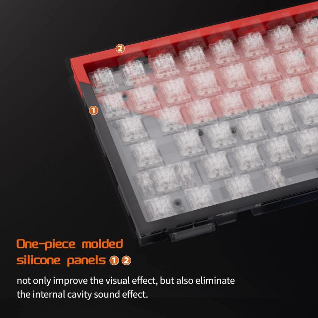 DrunkDeer G75 ラピッドトリガーキーボード eスポーツゲーミングキーボード 磁気スイッチ 調整可能なアクチュエーション デュアルトリガ_4