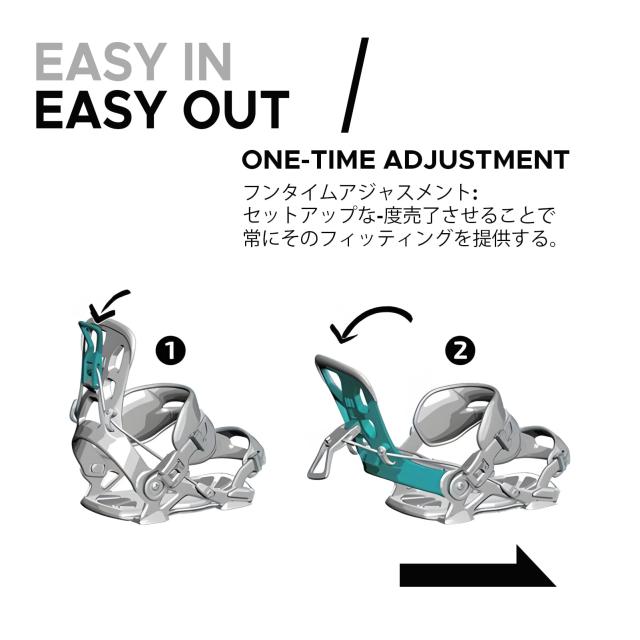 XCMAN リアステップLサイズ XCMAN リアステップ式スノーボードビンディング 軽量リアエントリー