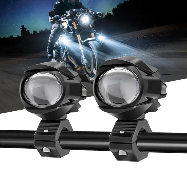 UNI-SHINE バイク用 フォグランプ 20000LM 60W バイク用フォグランプ 2色 ホワイト+イエロー 7つの点灯モード 高輝度 防水 1.5m延長コー_7