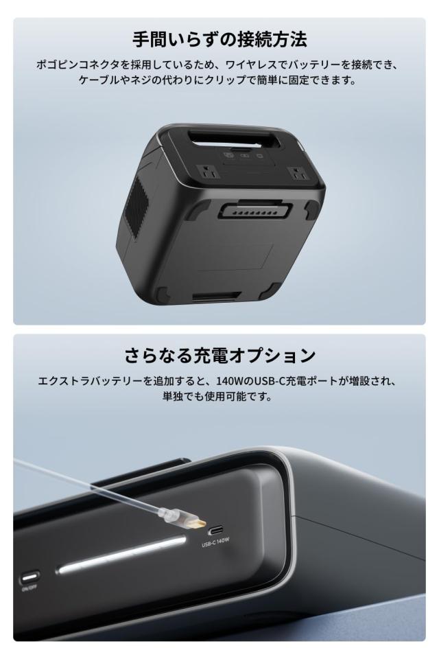 EcoFlow RIVER 3 Max ポータブル電源(RIVER 3 Plus+ EB290) 572Wh容量 AC定格600W / 瞬間最大1200W 1.5時間フル充電 GaN採用 UPS機能10ms_5