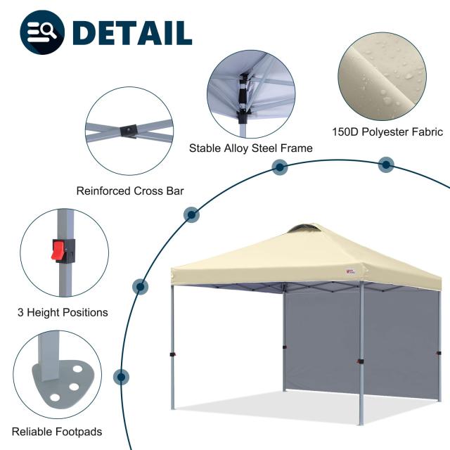 マスターキャノピー（MASTERCANOPY）ワンタッチタープテント サイド