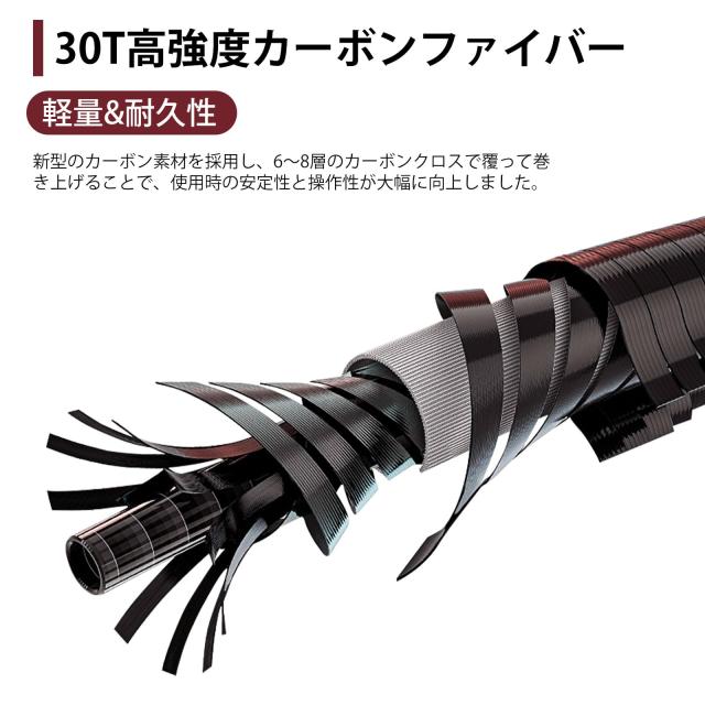 Goture 磯竿 振出式ロッド 釣り竿 3.5m 多重可動ガイド 99.9%カーボン率 遠投 軽量 携帯型 伸縮式 磯釣り 海釣り 沖堤 サーフ 磯場 港湾