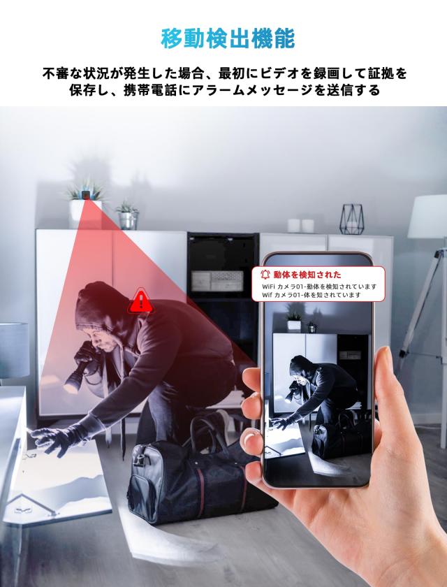 Jinghua wifi超小型カメラ/隠しカメラ/撮り用カメラ/スパイカメラ、長