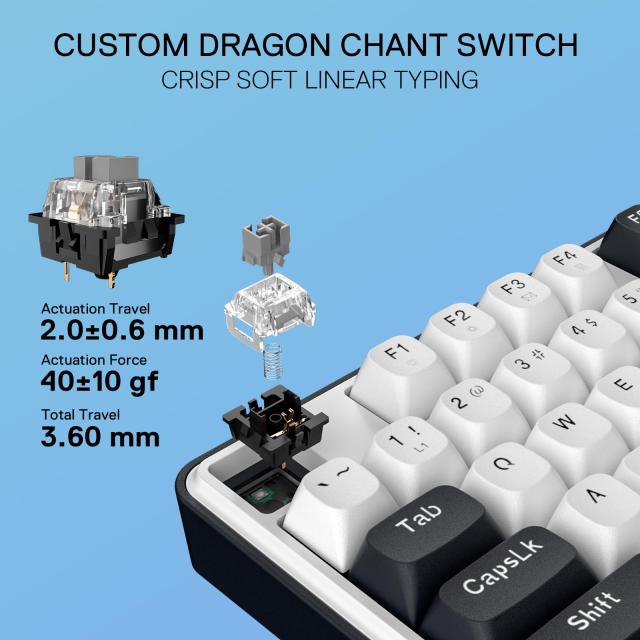 Redragon K689 有線ガスケット RGB ゲーミングキーボード 108キー メカニカルキーボード ホットスワップ対応ソケット 3層ノイズ減衰 ミッ_4
