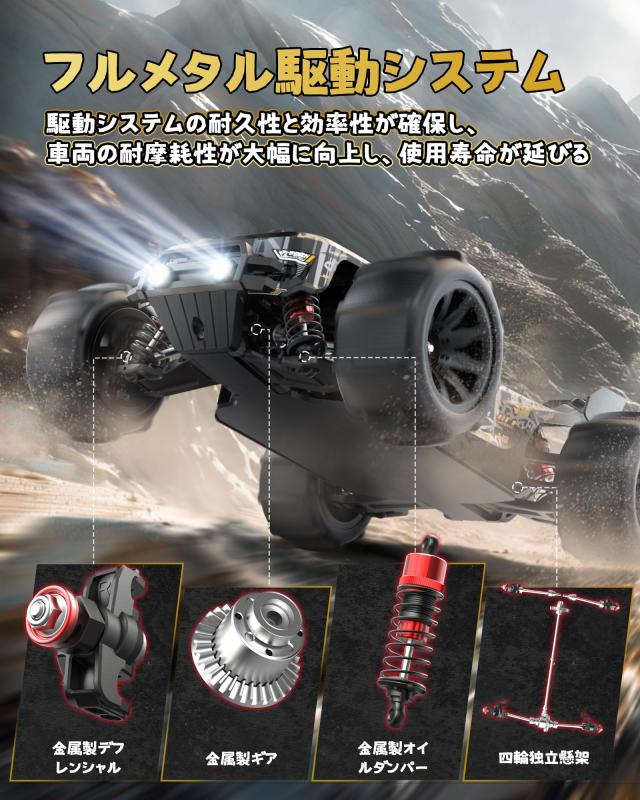 DEERC ラジコン ラジコンカー オフロード 車 子供向け 大人向け